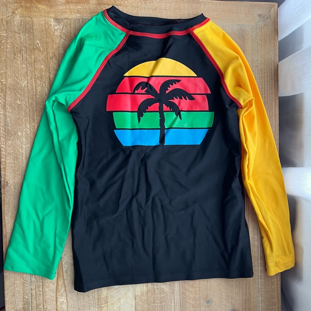 Ziggy Marley x Appaman Boy’s Long Sleeve Rash Guard New